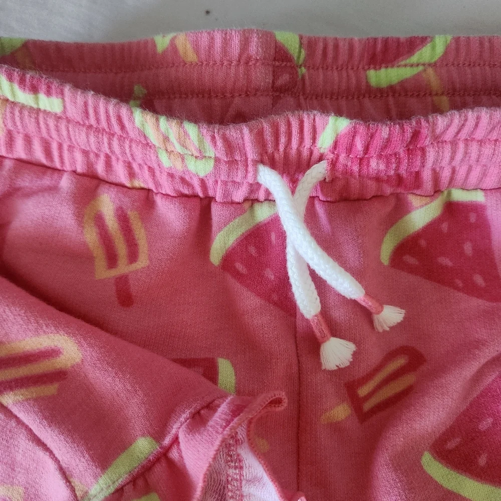 Okie dokie pink watermelon shorts 3T toddler girl ruffle stretch